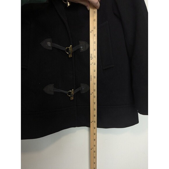 George Simonton Black Lambswool‎ Cashmere Coat Size 4 - Picture 15 of 15